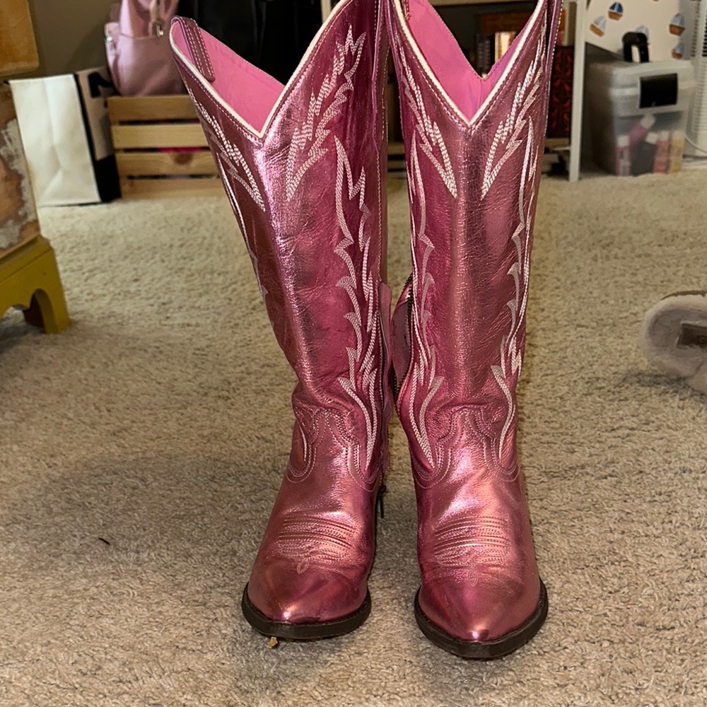 Pink Western Cowboy Boots